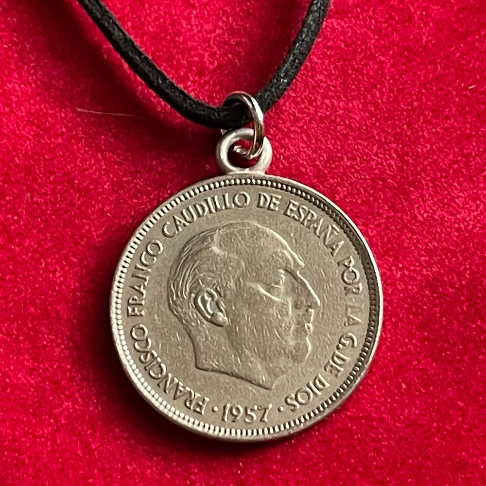 Spain Coin Pendant Necklace